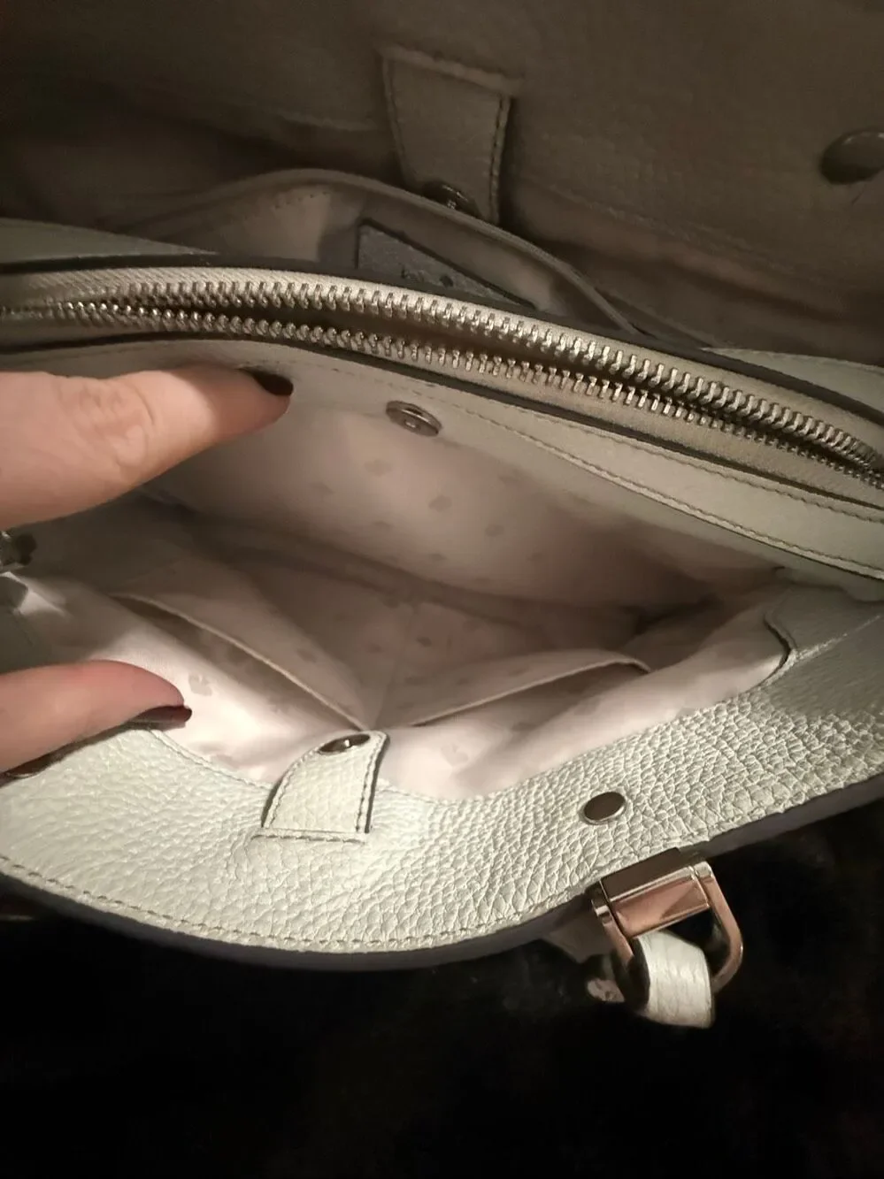 Kate Spade Leila Medium Triple Compartment Satchel Bag  purse - Sea Water